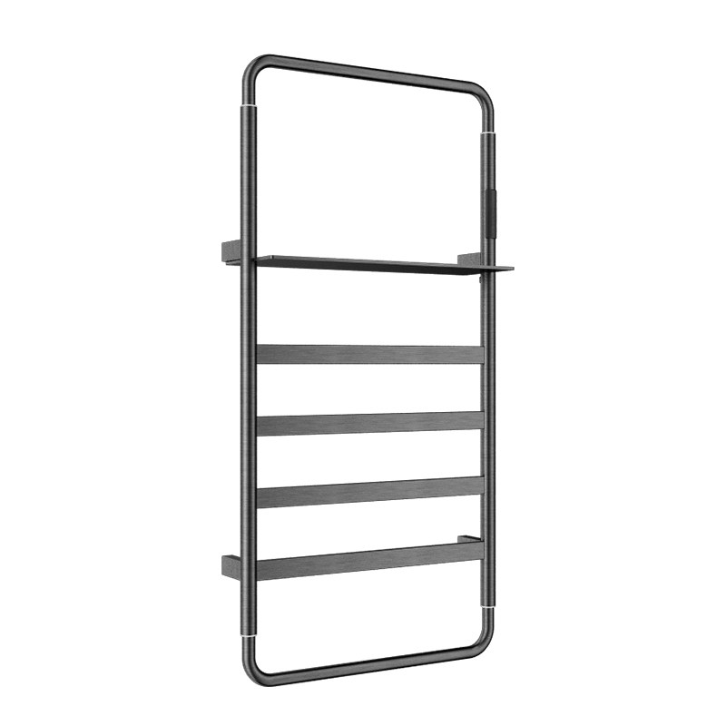 Electric Heater Towel Rack with Storage Shelf